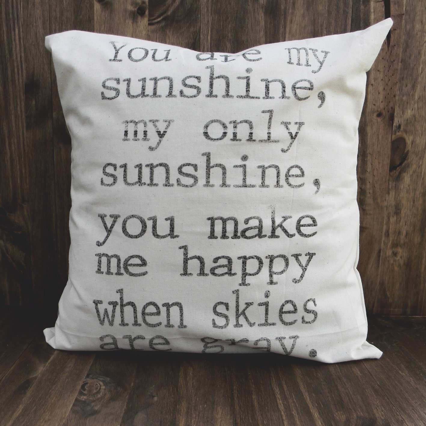 You Are My Sunshine 16 x 16 Pillow Cover, home decor, family gift, new family, house warming, bedroom decor, kids gift