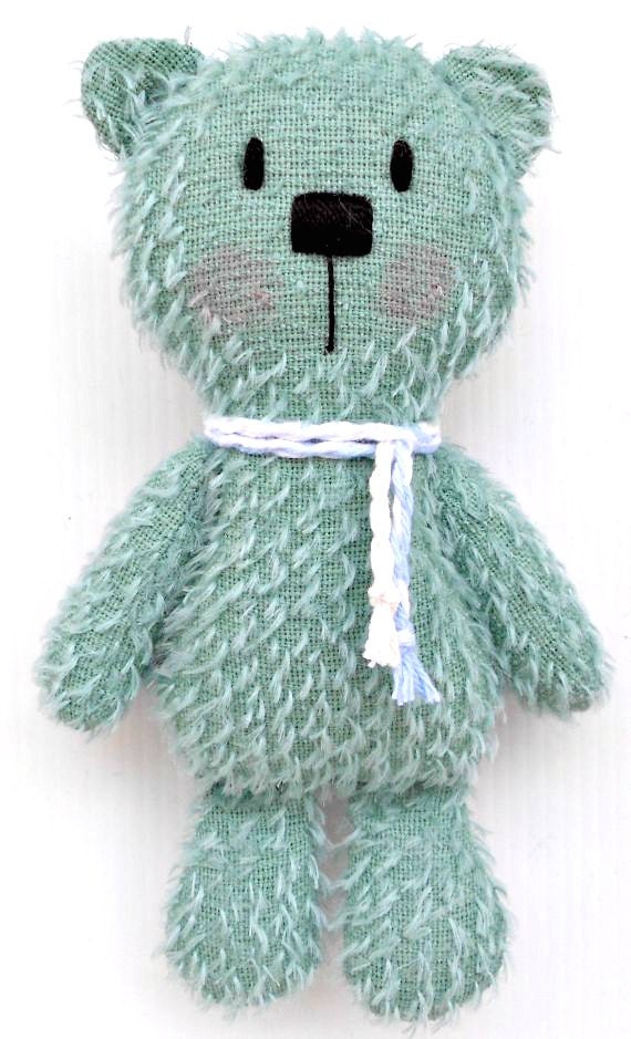 Mint  Mohair TeddyBear for Baby Gift   available to ship - LittleBearCompany