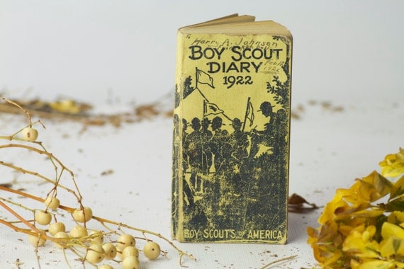 Antique Boy Scout Diary // Handbook // Unused // 1920's
