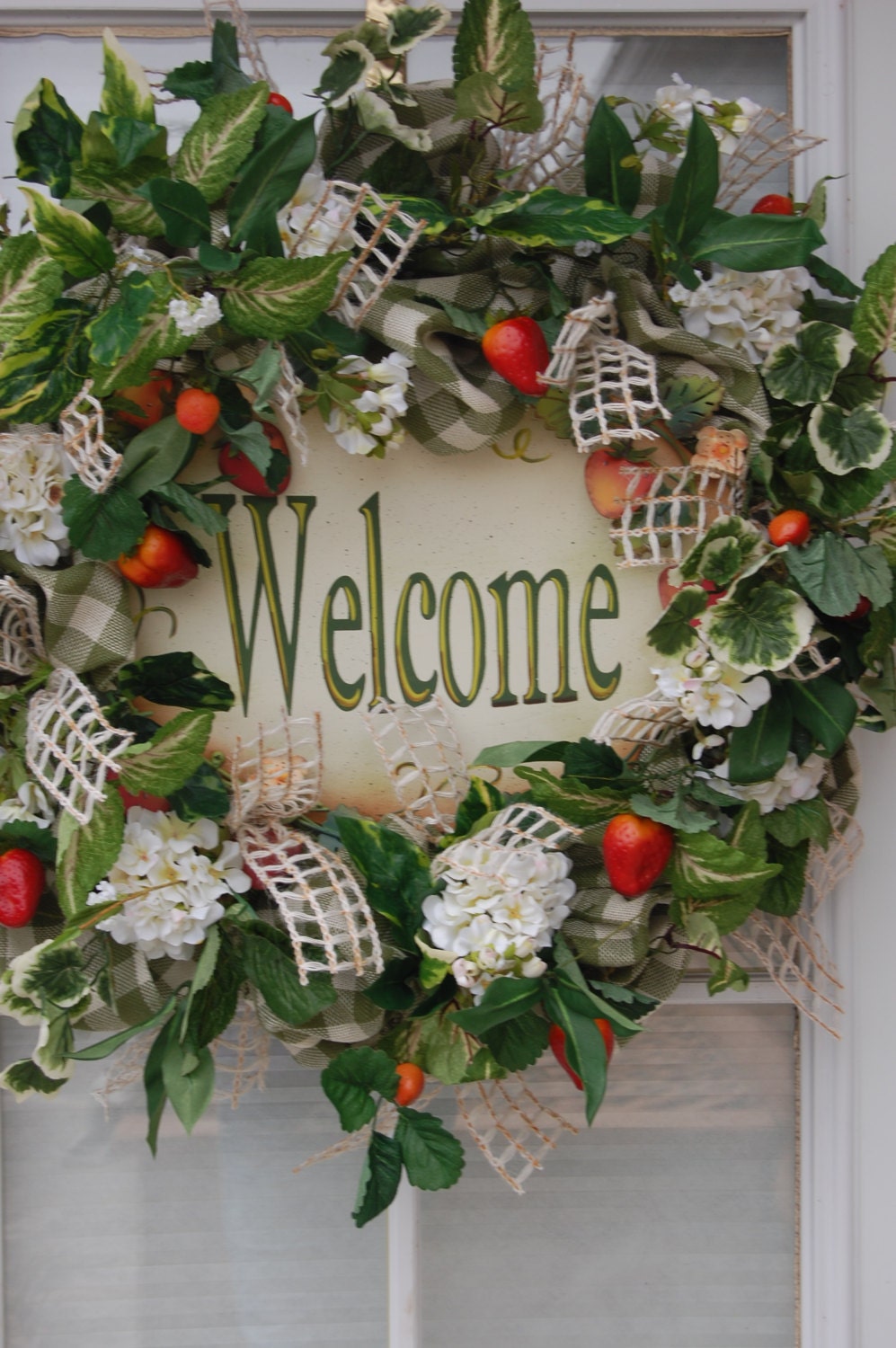 Summer Strawberry Welcome Wreath