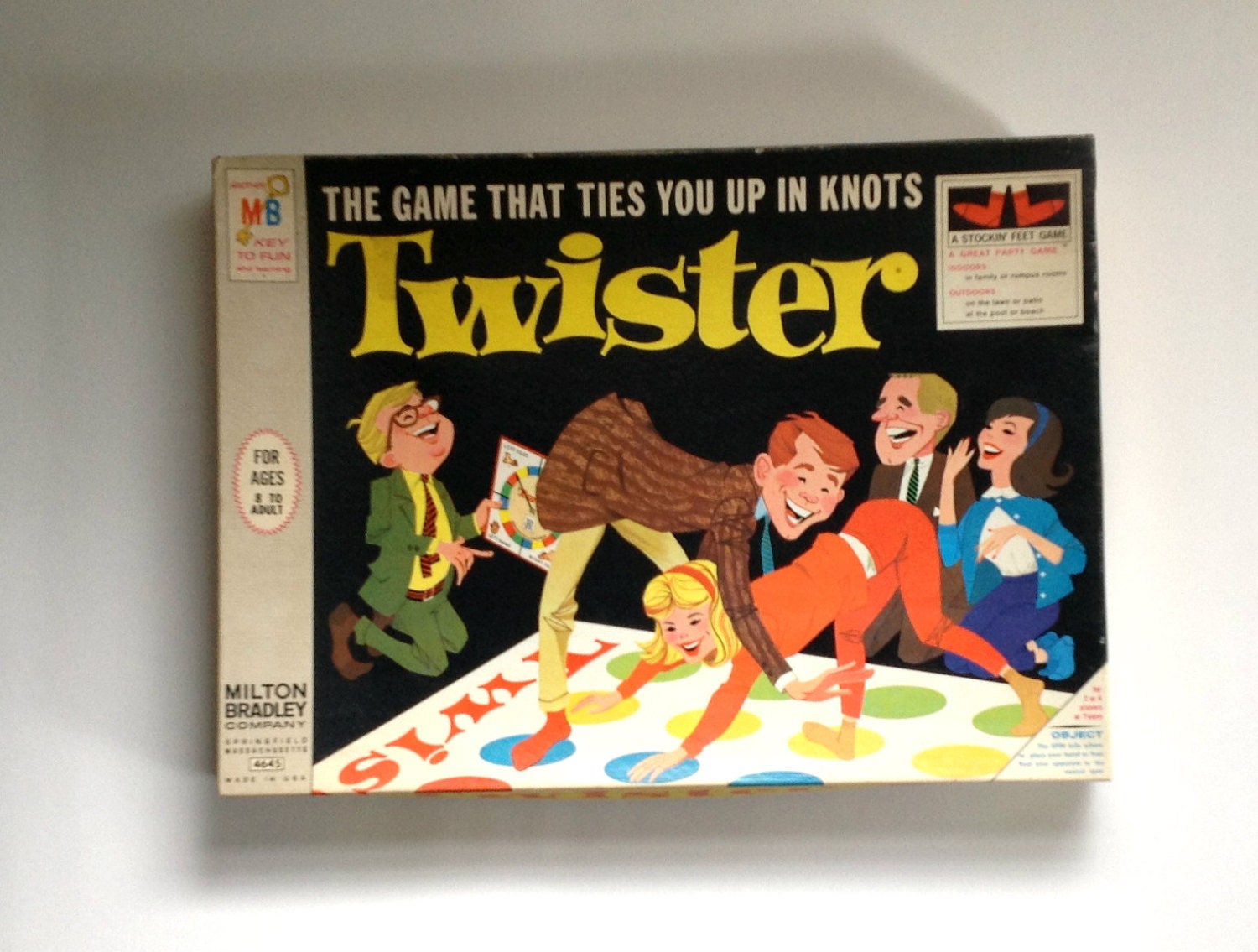 Vintage Milton Bradley Twister Board Game, 1966 Family Game Night
