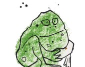 Limited edition art print of a toad - Buddha nature