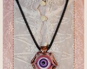 Pinned Eye- Steampunk Pendant