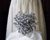 all rhinestone bouquet, brooch alternative wedding bouquet, florist made, bride bouquet, bling bouquet, jewelry bouquet,
