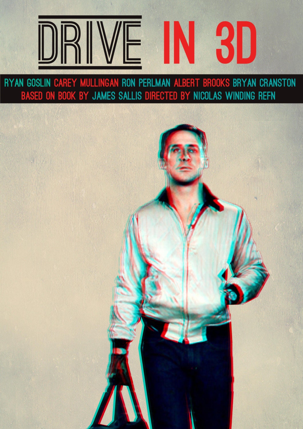 Drive 3D Movie Poster (3D Glasses Included)
