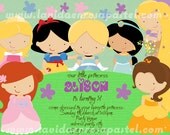 Princess Invitation Disney -Digital File Il_170x135