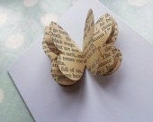Vintage Fairytales Handmade 3D Butterfly Card - upcycled children's books