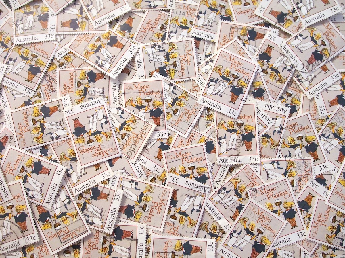 Australian The Magic Pudding Stamps x 10
