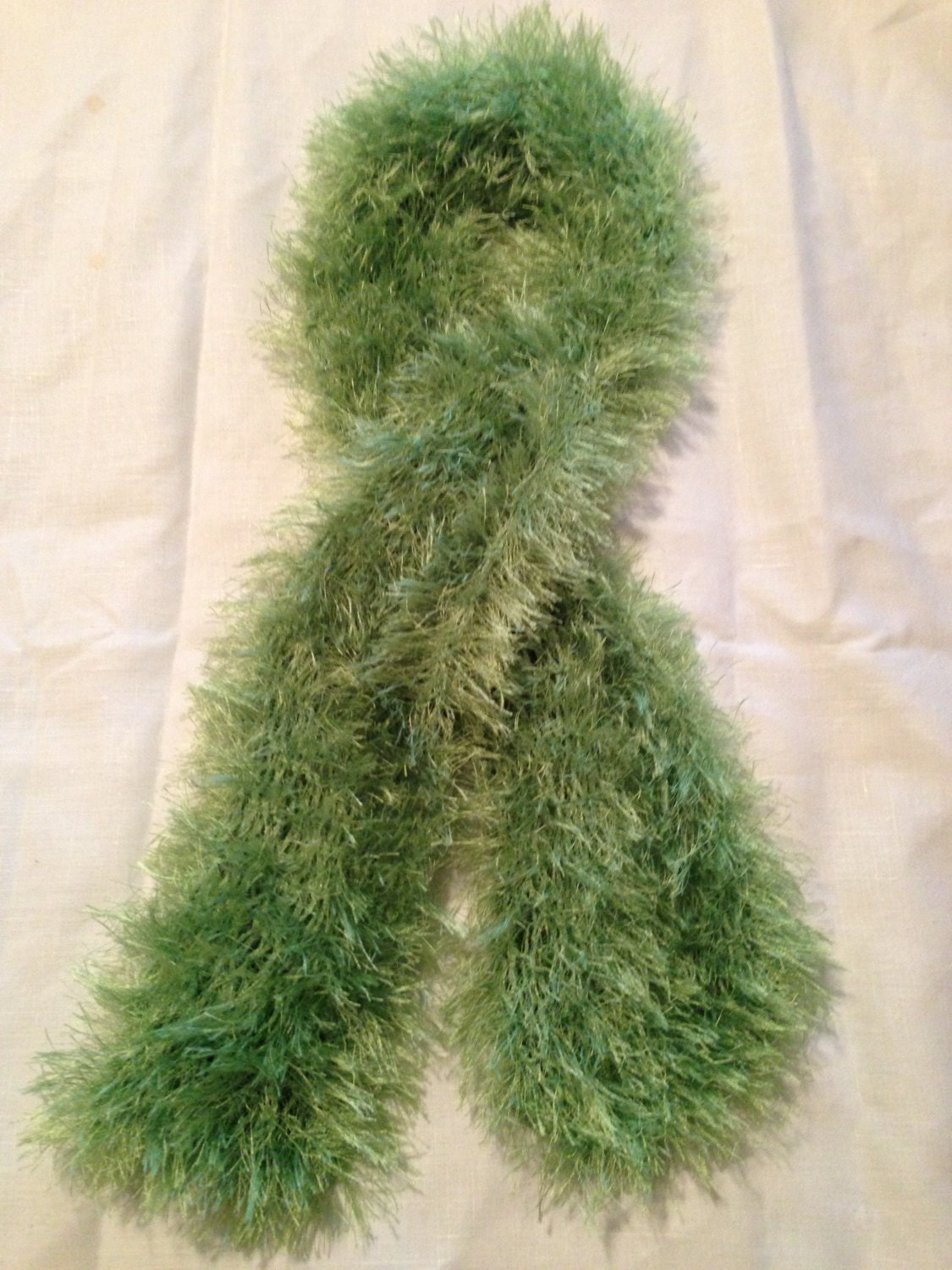 Knitted Eyelash Scarf