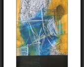 OOAK Fine Art Abstract Original A3 Mixed Media Painting 11.7x16.5 " The Souk 113"