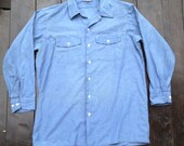 USA made Dickies Chambray work shirt. mens medium-large 16