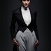SAMPLE SALE / Formal Tailcoat - Tuxedo style black italian fine wool jacket
