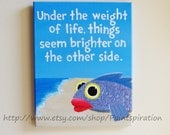 Print Dave Matthews Band Big Eyed Fish Lyrics Artwork - Original Painting Inspirational Quote Art 8x10 - Song Wall Hanging - Music Decor