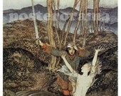 Water Nymph Illustrated by Arthur Rackham POSTER large 16 x 24 giclee reproduction Print