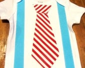 Dr. Seuss Cat in the Hat Tie and Suspenders Onesie - Baby Boy Tie and Suspenders Onesie -  Baby Boy Clothes - Infant Boy - Birthday