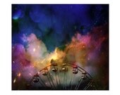 Space Fantasy, Carnival Art Surreal Ride, Ferris Wheel, Clouds - Mystery Ride