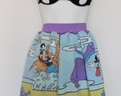MICKEY MOUSE Disney SKIRT Vintage Prehistoric Dinosaur  Bow Handmade Disneyland