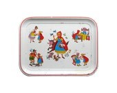 Vintage Little RED RIDING HOOD Tin Tray