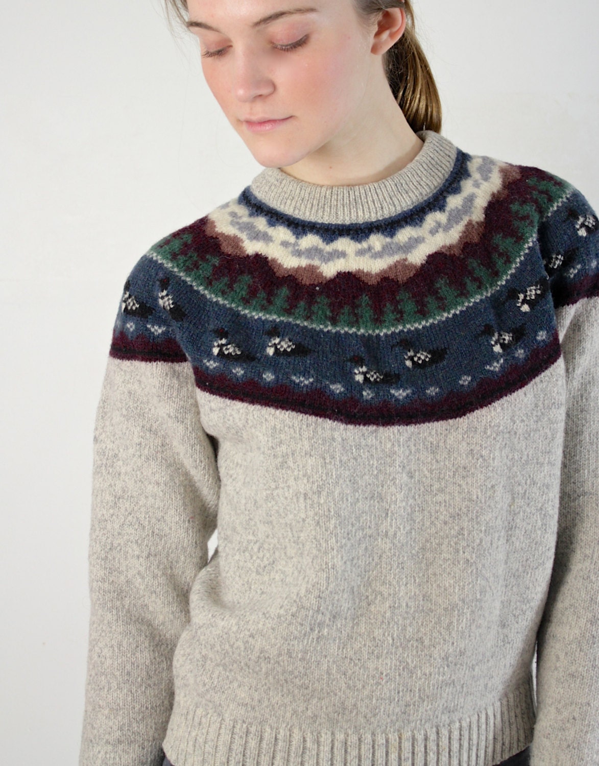 Duck Sweater / Novelty Animal Sweater