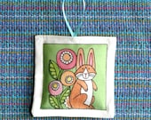 Cottontail Bunny Rabbit Lavender Sachet  Easter Ornament for Spring