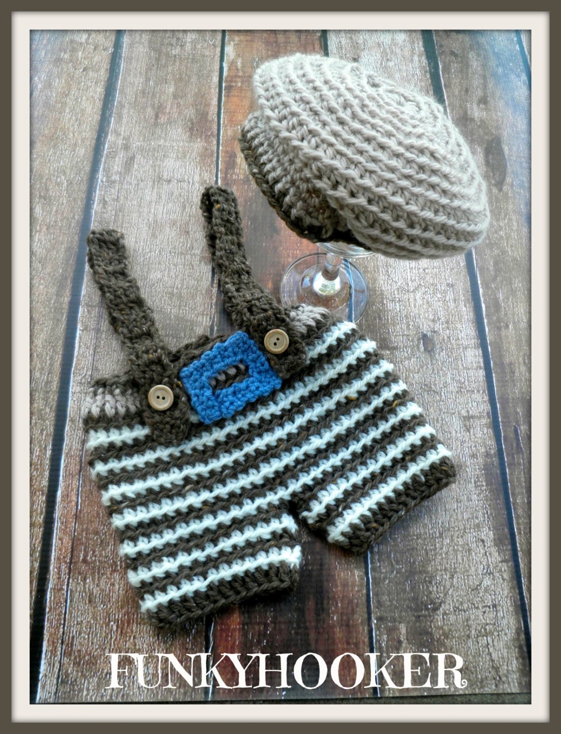 0-3mo Baby Boy Cap and Shorts Set Baby Boy Photo Prop