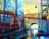 Castlefield and The Hilton, Manchester. ( Limited Edition Archival Print - Size 3 )