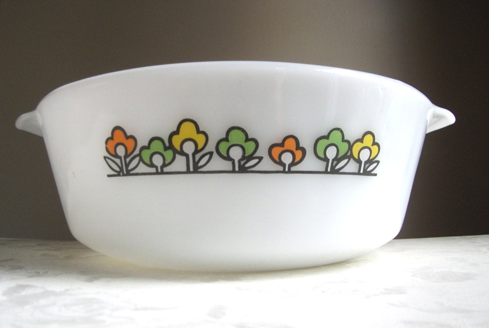 Vintage Anchor Hocking Fire King Casserole Dish - Summerfield
