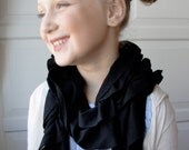 Mini RUFFLE scarf by FAIRYTALE13 - Black