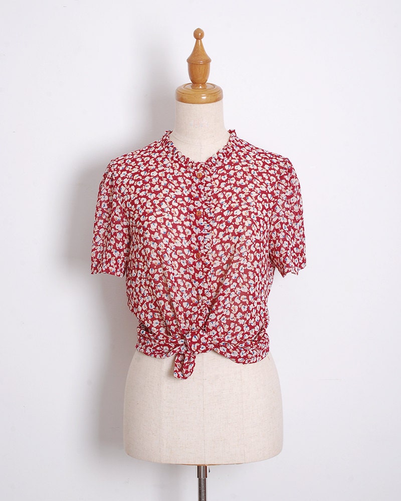 Maroon Liberty Blouse