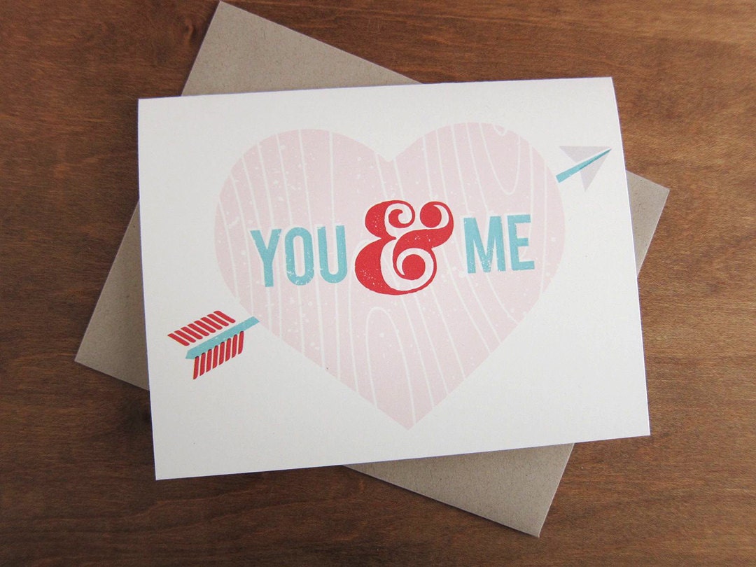 You & Me Blank Card