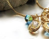 Mother of the Bride Necklace, Mother of the Groom Necklace, simplicity Birthstone Charm Necklace