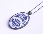 Love People - Van Gogh Quote - Wearable Art Necklace with Original Design by Mandipidy