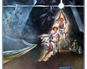 Star Wars - Home Theater Decor - Movie Poster Print  13x19 -  Classic Sci Fi Action Adventure Movie Poster - Starwars Han Solo R2D2 C3PO