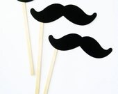 20 Kid Friendly Mustaches on a Stick - Photo Booth Props - Mini Mustache Party Favors - Little Man Party Il_170x135