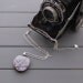 Cherry Blossoms, wood necklace, photo jewelry, handmade pendant from real tree branch