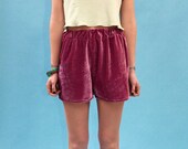 The 'Bobbie' High Waisted Velvet Shorts