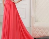 Ruby/women clothing/wedding gown/bridesmaid dress/one shoulder/chiffon/custom made/beading/13016