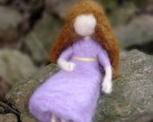 Waldorf Wool Doll- Needle Felted Doll- Spring Fairy Woodland Girl- For Play or Decoration
