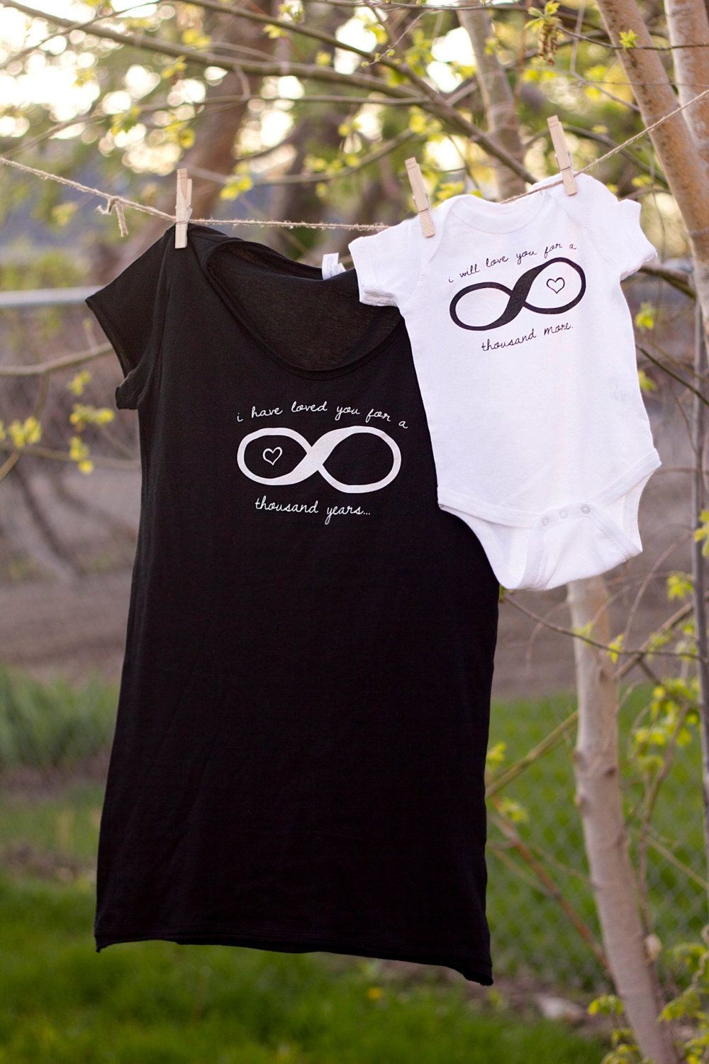 I Have Loved You for a Thousand Years Mommy and Me Shirt Set (You Choose Size)