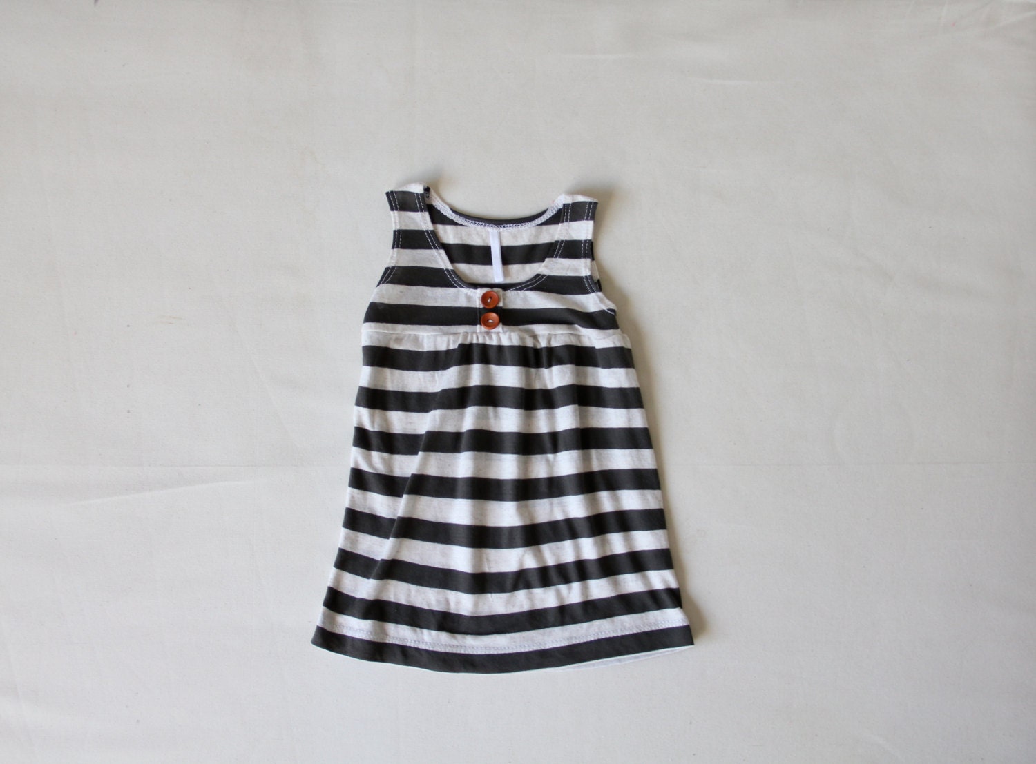 striped baby/toddler tank dress // custom order size