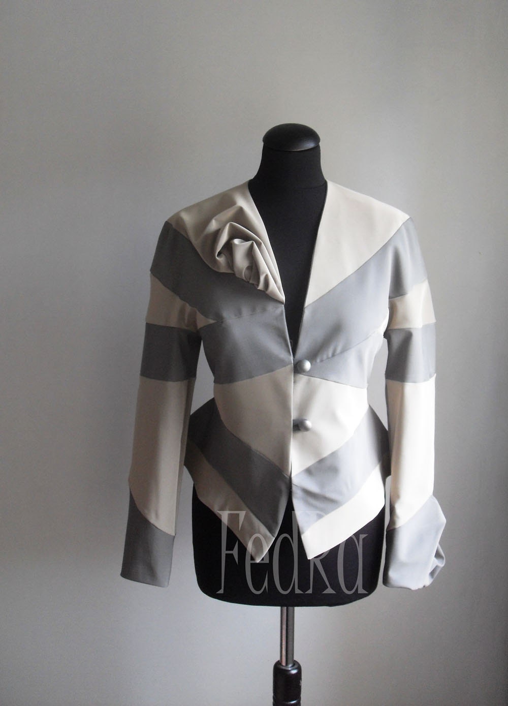Women's jacket , made in the TR technique by Shingo Sato