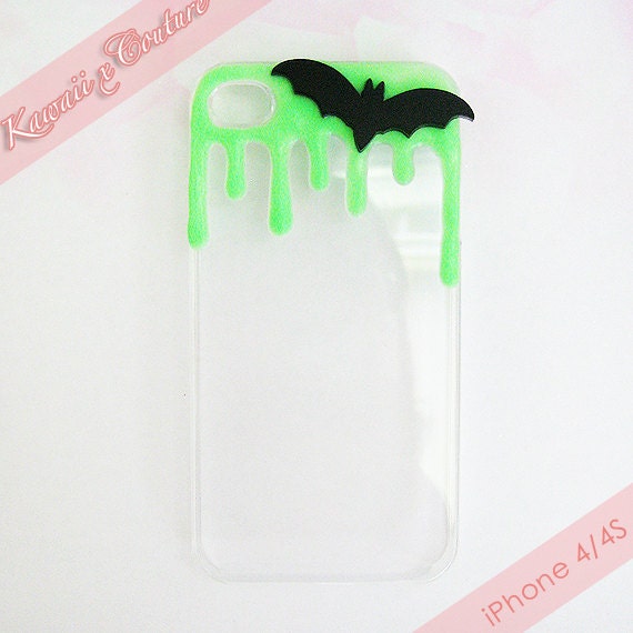 MADE TO ORDER Creepy Cute Bat Decoden iPhone 4 4S 5 Phone Case