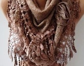 Mothers day gift cappuccino brown Gorgeous Scarf Elegant and Classy--Headband