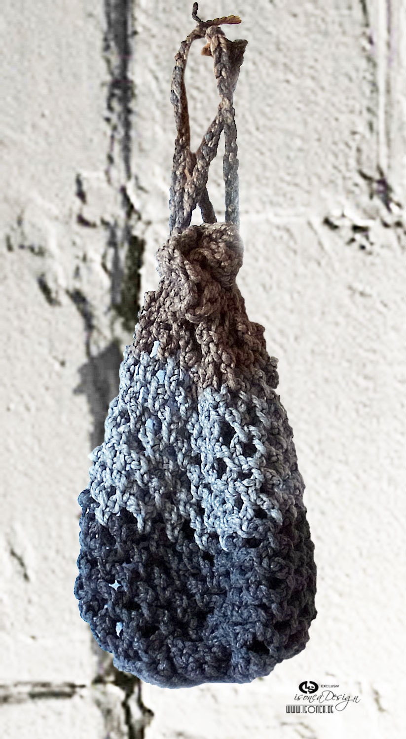Shopper bag Shopping Network  RETRO wool natural gray brown TOTE BAG