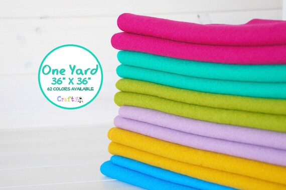 1 Yard 100 Wool Felt by the Yard 36 X 36 You by CraftyWoolFelt