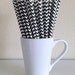 Paper Straws - Black and White Chevron Party Straws (25)