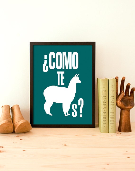 Inspirational Quote Typography Print Wall Art Typographic Print Funny Quote Print Art Home Decor Inspirational Print Como Te Llamas A3