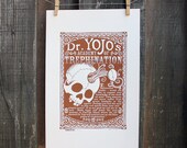 Yojo's Handbill: rust brown
