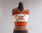 1970's southwest sweater vest