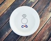 Ring Dish Engagement Ring Holder- Perfect Gift for the Bride